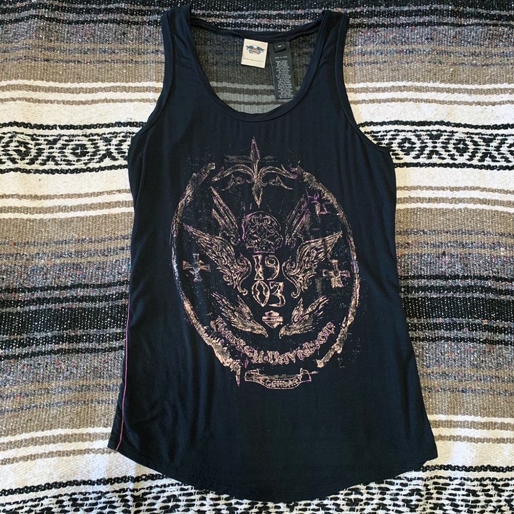 Harley-Davidson Womens See Through Back Tank